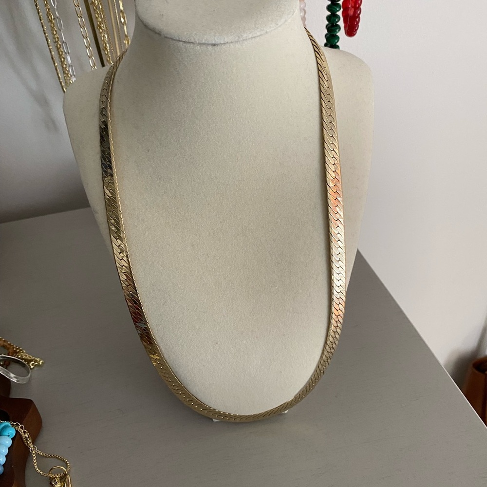 Estate piece 24” gold chain